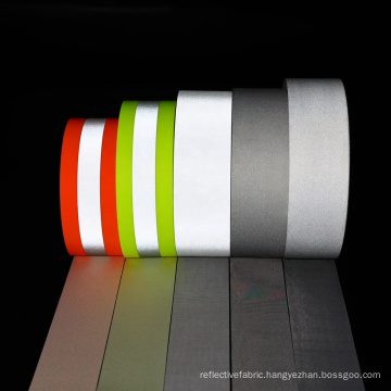 High visibility reflective stretch ribbon fabric tape for clothing